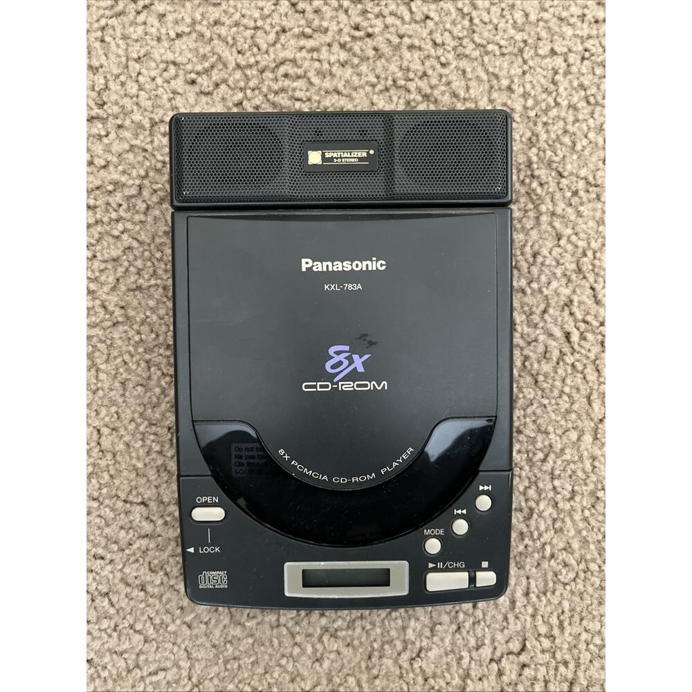 Panasonic KXL-783A CDROM Player SCSI Tested Black Speaker 8X. Needs Power Cord.